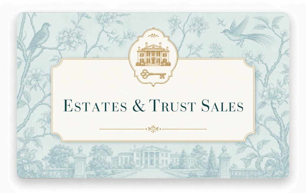 Estates & Trust Sales — Discreet. Experienced. Results that endure.